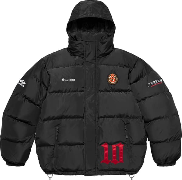 Supreme Umbro Down Puffer Jacket - Black (front)