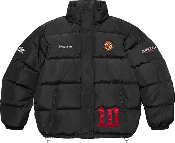 Supreme Umbro Down Puffer Jacket - Black (front)