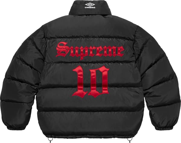 Supreme Umbro Down Puffer Jacket - Black (front)