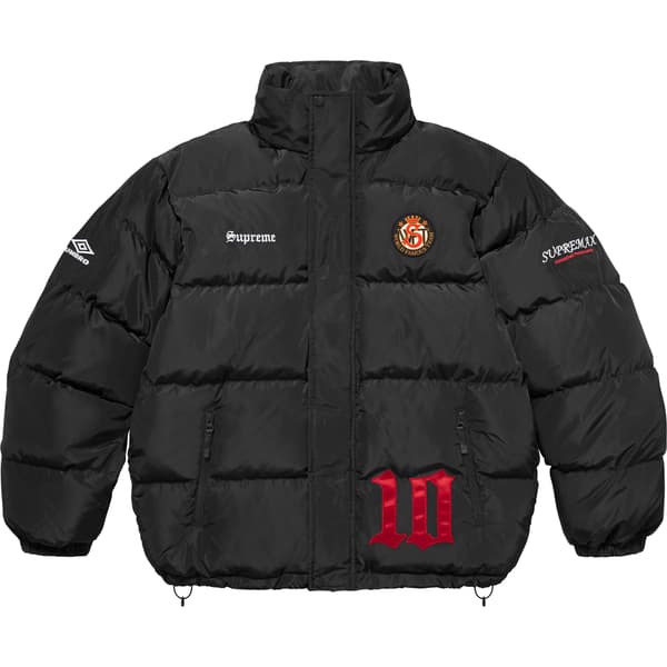 Supreme Umbro Down Puffer Jacket - Black (front)