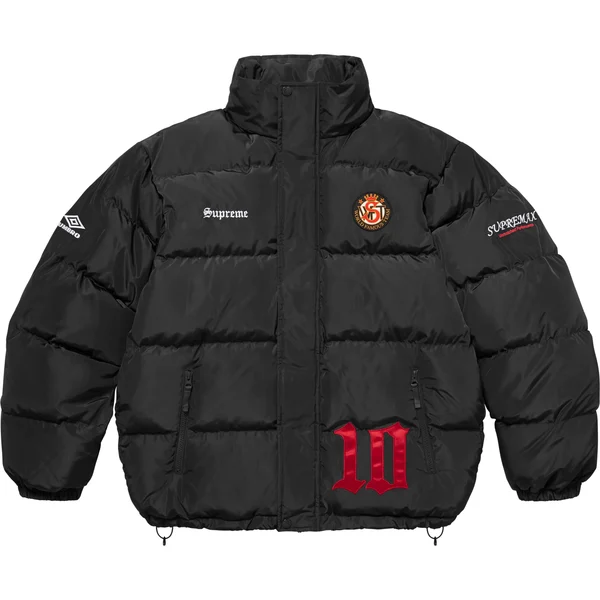 Supreme Umbro Down Puffer Jacket - Black (front)