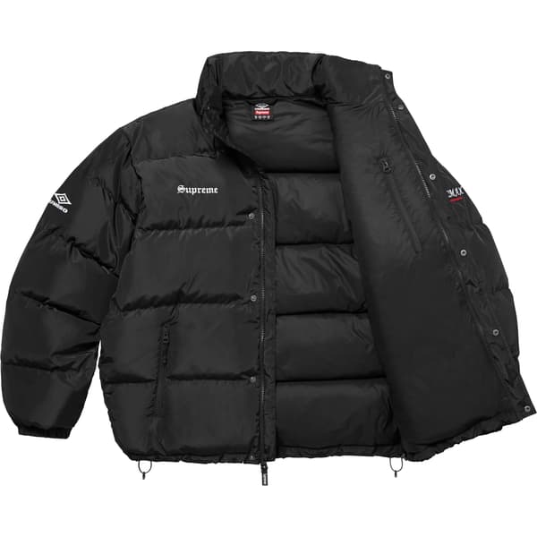 Supreme Umbro Down Puffer Jacket - Black (front)