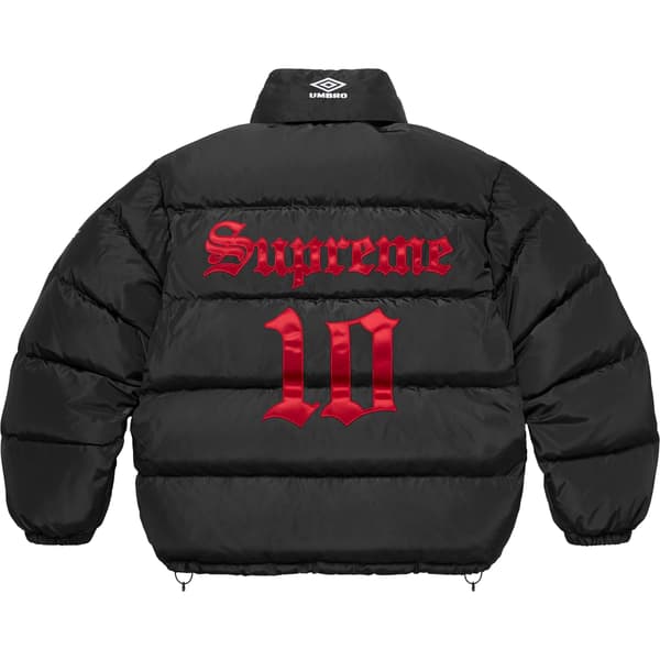 Supreme Umbro Down Puffer Jacket - Black (front)
