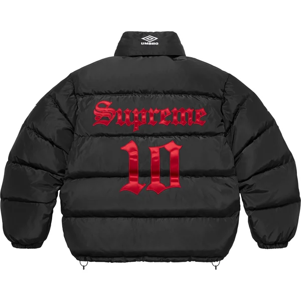 Supreme Umbro Down Puffer Jacket - Black (front)