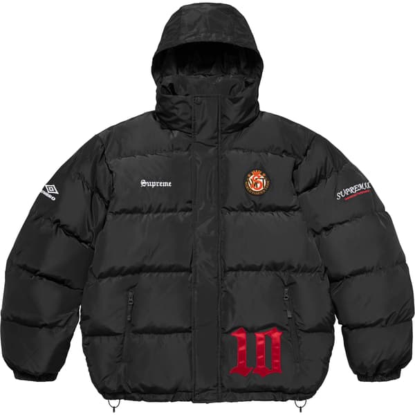 Supreme Umbro Down Puffer Jacket - Black (front)