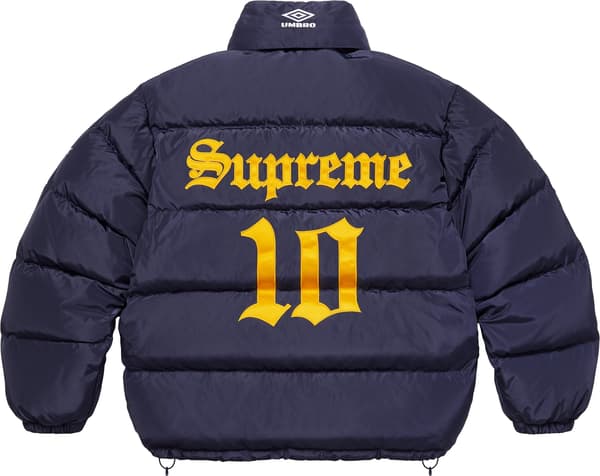 Supreme Umbro Down Puffer Jacket - Navy (front)