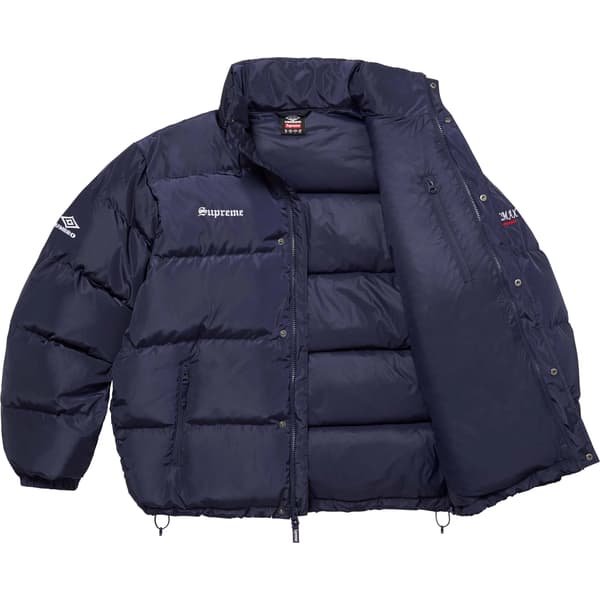 Supreme Umbro Down Puffer Jacket - Navy (front)
