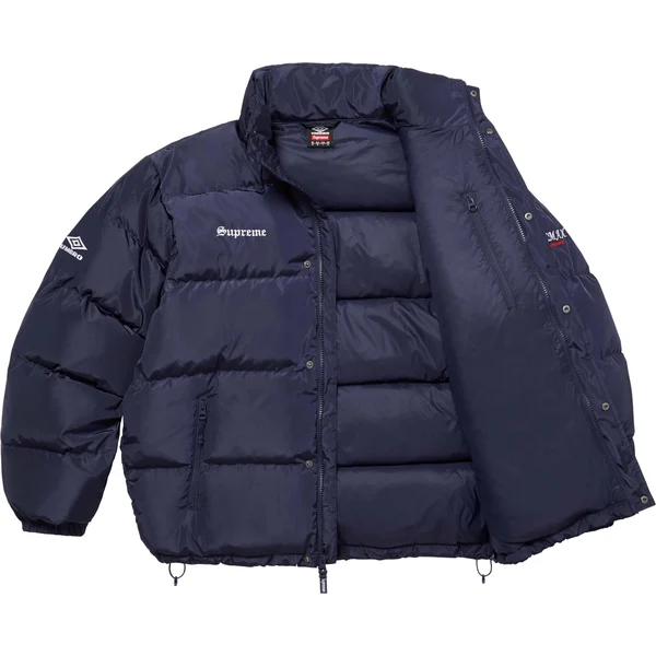 Supreme Umbro Down Puffer Jacket - Navy (front)