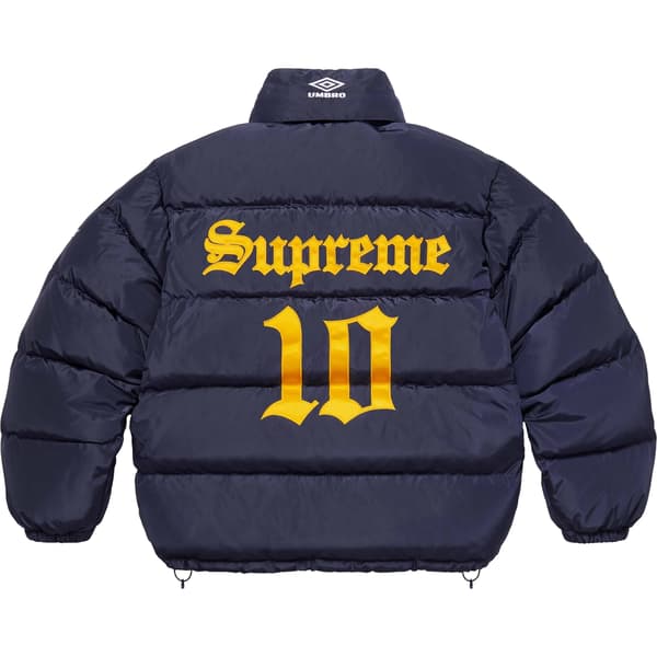 Supreme Umbro Down Puffer Jacket - Navy (front)