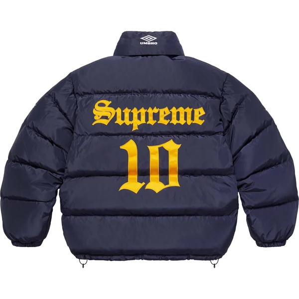 Supreme Umbro Down Puffer Jacket - Navy (front)