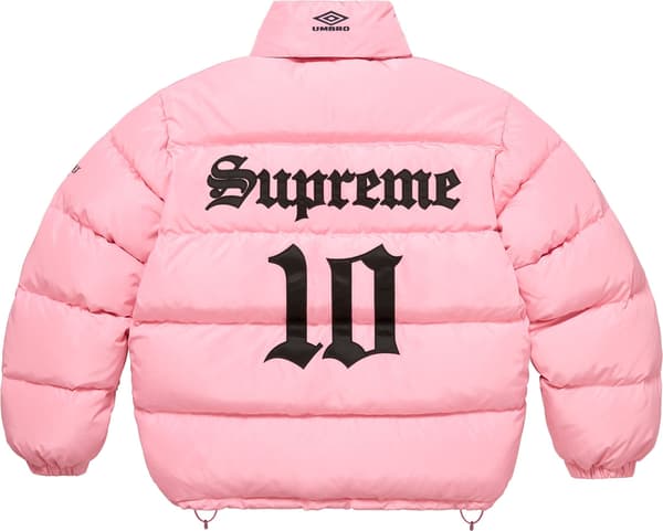 Supreme Umbro Down Puffer Jacket - Pink (front)
