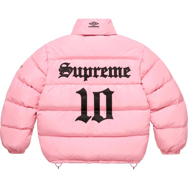 Supreme Umbro Down Puffer Jacket - Pink (front)