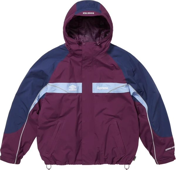 Supreme Umbro GORE-TEX Hooded Jacket - Dark Purple (front)
