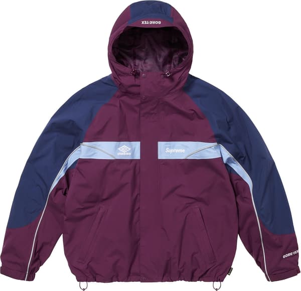 Supreme Umbro GORE-TEX Hooded Jacket - Dark Purple (front)