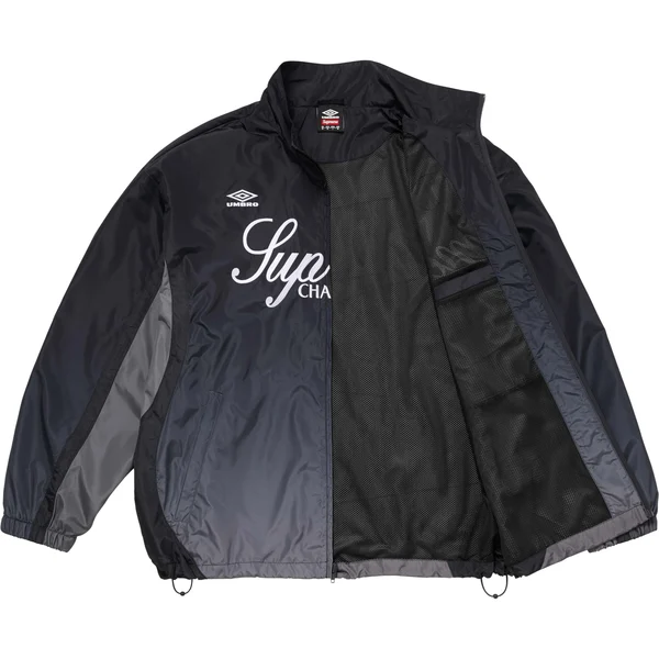 Supreme Umbro Gradient Track Jacket - Black (front)