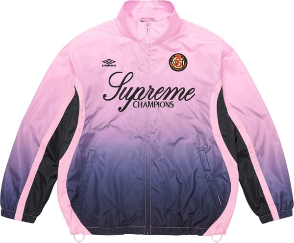 Supreme Umbro Gradient Track Jacket - Pink (front)