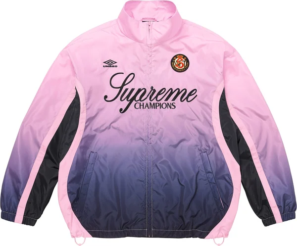 Supreme Umbro Gradient Track Jacket - Pink (front)