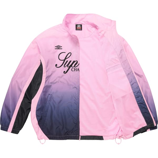 Supreme Umbro Gradient Track Jacket - Pink (front)