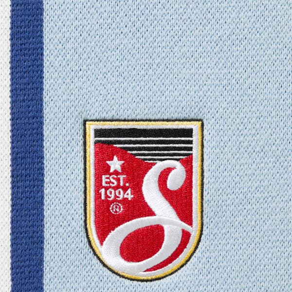 Supreme Umbro Knit Soccer Short - Light Blue (front)