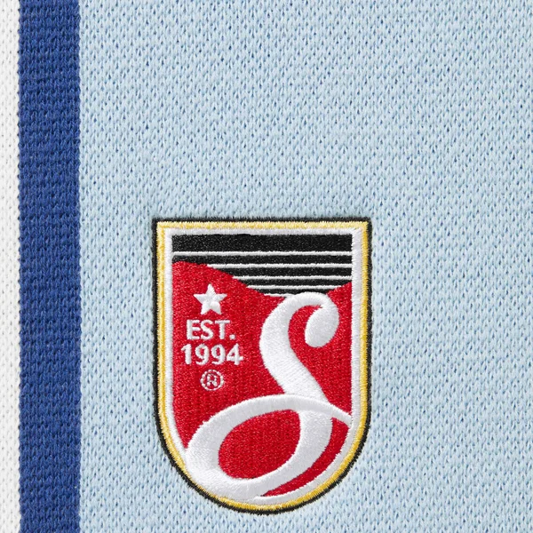 Supreme Umbro Knit Soccer Short - Light Blue (front)