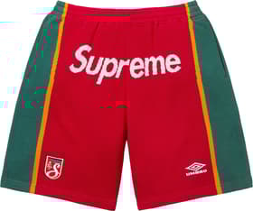 Supreme Umbro Knit Soccer Short Red