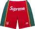 Supreme Umbro Knit Soccer Short - Red (front)