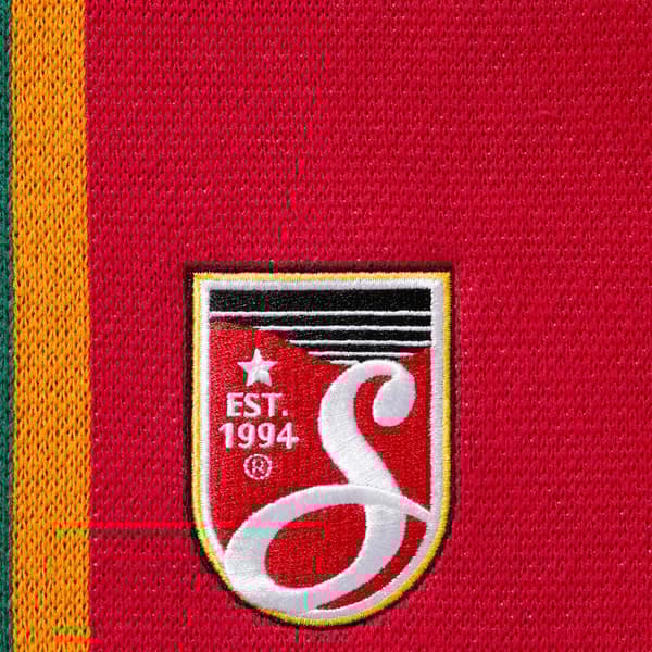 Supreme Umbro Knit Soccer Short - Red (front)