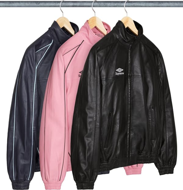 Supreme Umbro Leather Track Jacket - Product Image