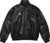 Supreme Umbro Leather Track Jacket - Black (front)