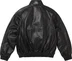 Supreme Umbro Leather Track Jacket - Black (front)
