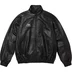 Supreme Umbro Leather Track Jacket - Black (front)