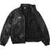 Supreme Umbro Leather Track Jacket - Black (front)