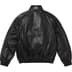 Supreme Umbro Leather Track Jacket - Black (front)