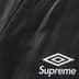 Supreme Umbro Leather Track Jacket - Black (front)