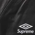 Supreme Umbro Leather Track Jacket - Black (front)