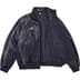 Supreme Umbro Leather Track Jacket - Navy (front)