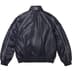 Supreme Umbro Leather Track Jacket - Navy (front)