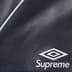 Supreme Umbro Leather Track Jacket - Navy (front)