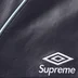 Supreme Umbro Leather Track Jacket - Navy (front)