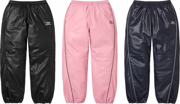 Supreme Umbro Leather Track Pant - Group Shots (front)