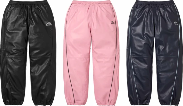 Supreme Umbro Leather Track Pant - Group Shots (front)