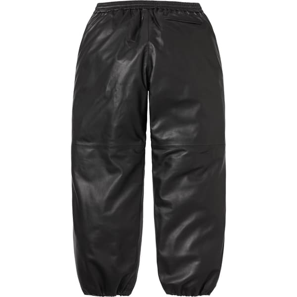 Supreme Umbro Leather Track Pant - Black (front)