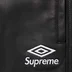 Supreme Umbro Leather Track Pant - Black (front)