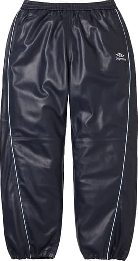 Supreme Umbro Leather Track Pant Navy