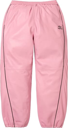 Supreme Umbro Leather Track Pant Pink