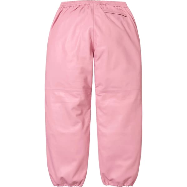 Supreme Umbro Leather Track Pant - Pink (front)