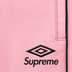 Supreme Umbro Leather Track Pant - Pink (front)