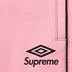 Supreme Umbro Leather Track Pant - Pink (front)