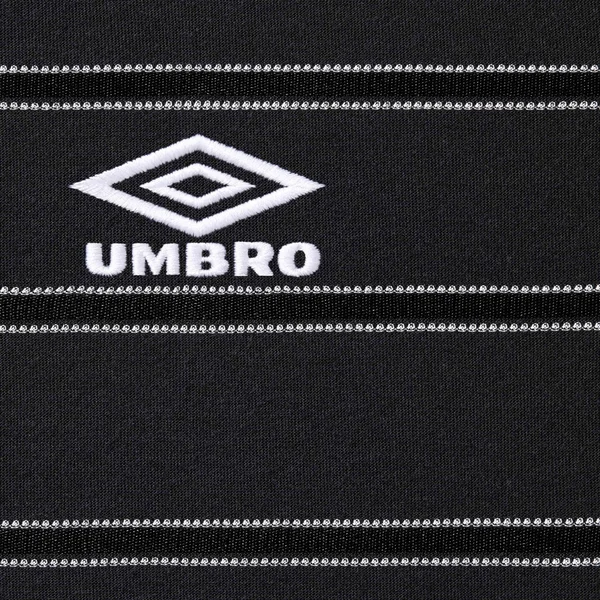 Supreme Umbro Stripe Soccer Jersey - Black (front)