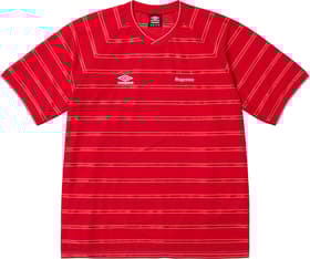 Supreme Umbro Stripe Soccer Jersey Red